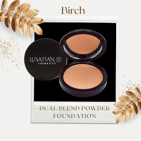 Dual Blend Powder Foundation - Birch - lusatian