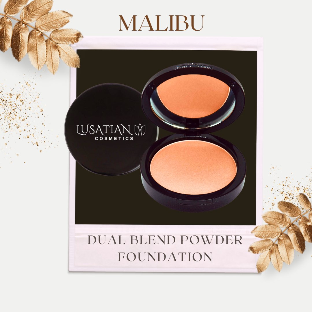 Dual Blend Powder Foundation - Bisque - lusatian
