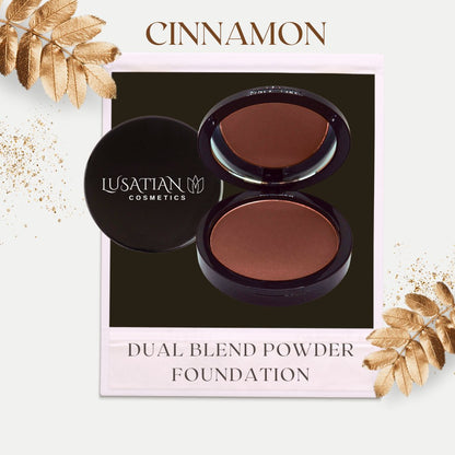 Dual Blend Powder Foundation - Cinnamon - lusatian