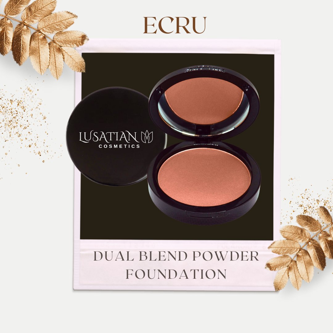 Dual Blend Powder Foundation - Ecru - lusatian